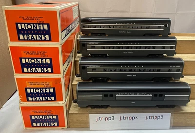 Lionel 9594 9596 9597 9598 New York Central 15'' Aluminum Passemger Train 4 Cars - Image 1 of 4