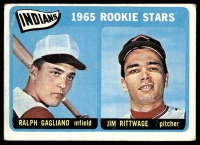 1965 Topps #501 Indians Rookie Stars (Gagliano / Rittwage) VG-VGEX  - Image 1 of 2