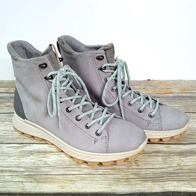 Bota ECCO Exostrike Hydromax Mujer EE. UU. 8 Azul Aire Libre Senderismo Naturaleza Niña Gorpcore Foto 1 de 4