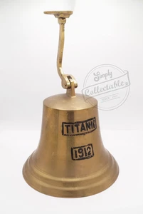 Messing Glocke "Titanic 1912" mit Wandhalterung & Glockenspiel - Bild 1 von 9