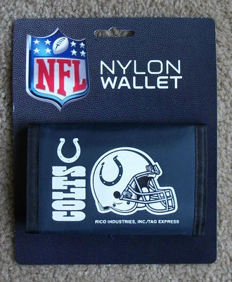 New Indianapolis Colts Football Licensed NFL Sports Wallet Nylon Trifold - Image 1 of 3