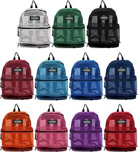 New See Through Mesh Backpack/Book Bag/Hike/School Backpack - Free Shipping