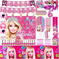 Rosa Mädchen Geburtstag Party Dekoration Barbied Party Zubehör Ballon Banner Tisch