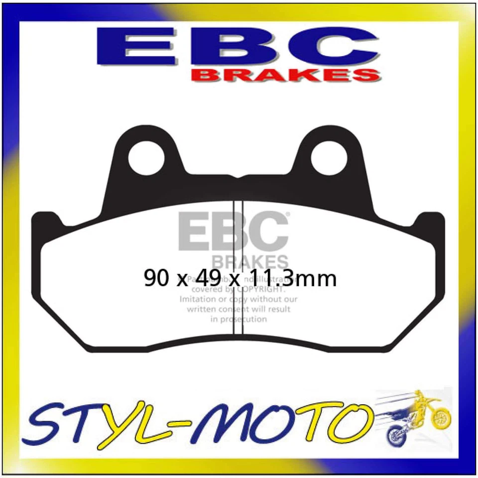 FA069/3HH PASTIGLIE SINTERIZZATE ANTERIORI SINISTRA EBC HONDA VF 750 C 1987 - Immagine 1 di 1