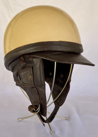 1940's 50s Floyd Clymer Enduro race crash safety helmet collectible made France Cover