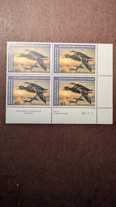 U.S. Duck Stamp ERW69 plate block of four never hinged. - Picture 1 of 1