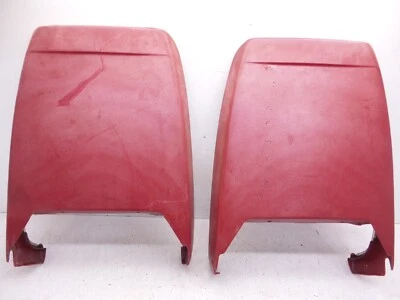70-81 Camaro Firebird Front Bucket Seat Back Backing Trims Pair Red GM 9695719 - Image 1 of 4