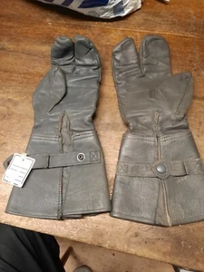 Paar Original Kradmelder Handschuhe Ausrüstung Wehrmacht, Neue Zustand - Bild 1 von 8