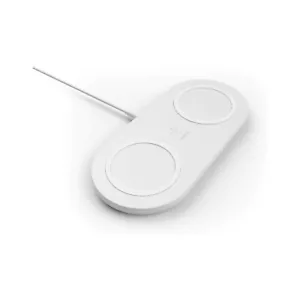 BELKIN DUAL WIRELESS CHARGING PAD QI 10W IPHONE 11 PRO MAX X S20 S10 WIZ002AUWH - Picture 1 of 2