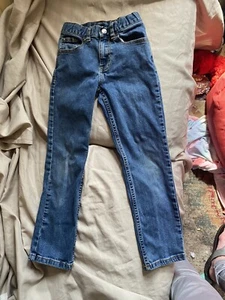Wonder nation Boy Or Girl Jeans Size 8R Adjustable Waist - Picture 1 of 6