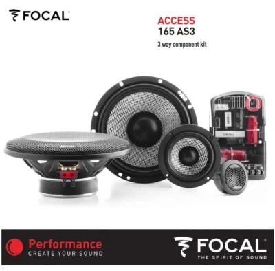 Focal 165AS3 16,5 cm (6.5") 3-Wege Kompo Lautsprecher Set 160 Watt ACCESS Serie - Bild 1 von 4