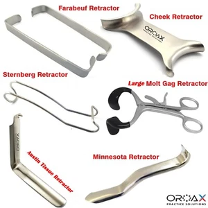 Juego de 6 piezas de retractores de fotografía dental mordaza boca de mudaza retractor de mejillas de Minnesota - Imagen 1 de 7