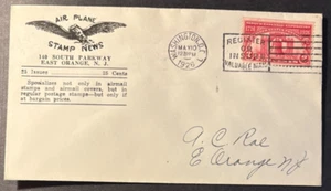 #627 Sesquicentennial FDC with Air Plane Stamp News cachet - Picture 1 of 1