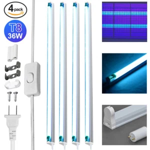 4x Schwarzlichtröhre UV Röhre Schwarzlicht 120cm 36W Neon Party Leuchte Lampe - Bild 1 von 21