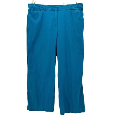 Pendelton Plus Linen Rayon Blue Pants Womens 20W - Image 1 of 4