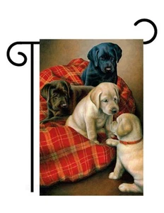 Bed Time Labs tamaño jardín (13"" x 18"" bandera aproximada TG 60072 - Imagen 1 de 1