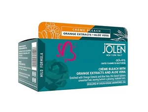 Jolen New York Creme Bleach with Orange Extracts and Aloe Vera, 40gm-Pack of 1 - Picture 1 of 4