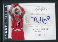 2013-14 RON HARPER 218/249 AUTO PANINI SIGNATURES ENDORSEMENTS AUTOGRAPHS