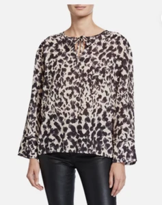 Neiman Marcus lockeres Damenoberteil Animal Print Small - Bild 1 von 5