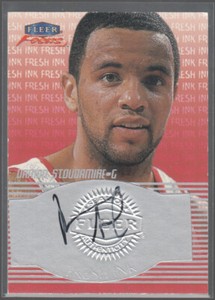 DAMON STOUDAMIRE 1999-00 Fleer Focus Fresh Ink #23 Embossed Autograph Signed