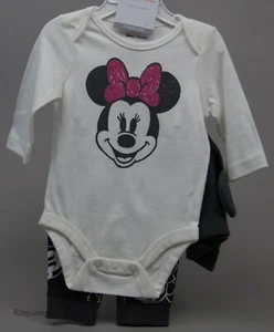 Disney Jumping Beans Minnie Mouse Bodysuit Pants Hat Set Size 6 months NWT - Picture 1 of 3