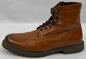 Bruno Marc Men's  8.5 Combat Motorcycle Boots Oxford Dress Boot Zipper Shoes - Picture 1 of 15