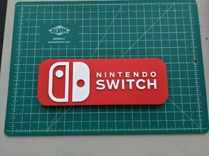Logotipo de Nintendo Switch signo de videojuego Pantalla de estantería de videojuegos impresa en 3D - Imagen 1 de 4