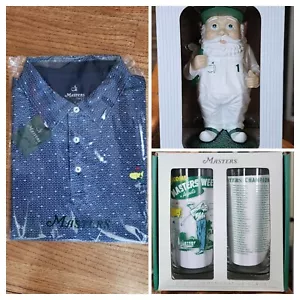 Masters 2025 Swag Gift Package, Men's Large Polo, Commemorative Glasses, Gnome - Picture 1 of 5
