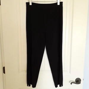 Pantalón al tobillo tejido Misook para mujer en negro talla S - Imagen 1 de 11
