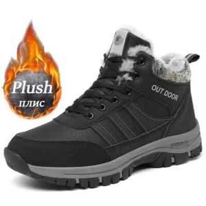 Winter Women Men Snow Boots Waterproof Sneakers Super Warm Non-slip Hiking Boots - Picture 1 of 25