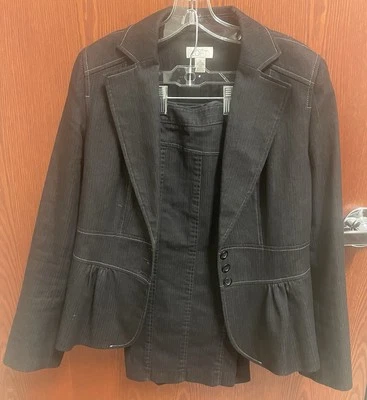 ¡BONITO! LOFT Ann Taylor. Juego de traje de 2 piezas. Chaqueta y falda talla 12/10. ¡ENVÍO RÁPIDO! Foto 1 de 4