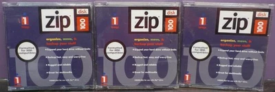 3 件全新 Zip 100 PC100 iOmega 磁盘格式化适用于 IBM 兼容 — 第 1/4 张图片