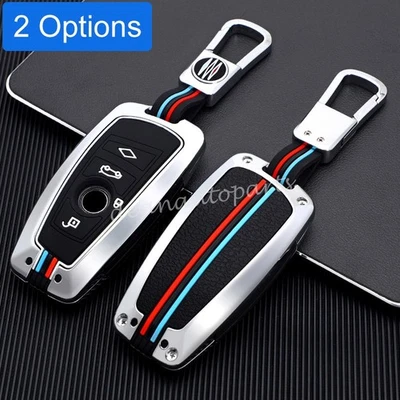 For BMW F01 F06 F10 F20 F25 F26 F30 F32 Metal Car Key Fob Ring Chain Case Cover - Image 1 of 4