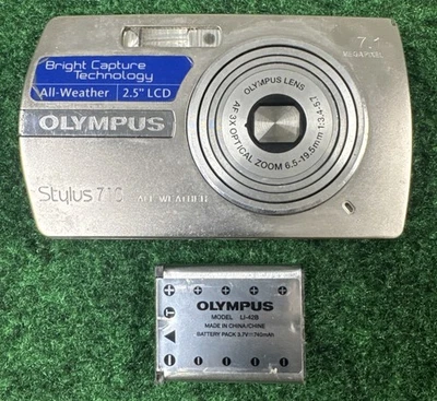 Cámara digital Olympus Stylus 710 7,1 MP con batería funciona leer Foto 1 de 4