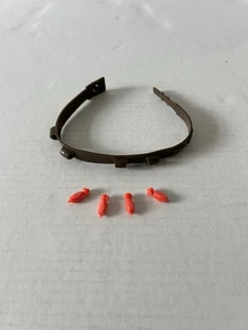 SET GRANATA ARANCIONE STAR WARS IG 88 15” X 4 CON BANDOLIER KENNER VINTAGE 1980 ESB - Foto 1 di 16
