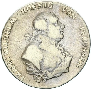 Brandenburg-Preußen Friedrich Wilhelm II. Taler 1797 B (Breslau) Silber s - Picture 1 of 3
