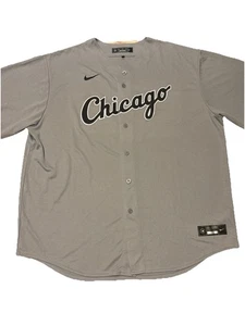 Nike Engineered MLB Men Chicago White Sox Button Jersey Grey Shirt XXL $145 Msrp - Picture 1 of 8