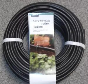 Orbit 1/4 in. (.25in.) X 100ft Black Vinyl Univeral Drip System Tubing 67301 NEW - Picture 1 of 1