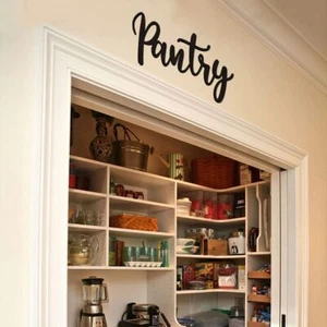 Black Metal Wall Decoration Iron Pantry Wall Hanging Pantry Sign Kitchen - Picture 1 of 4