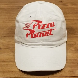 Pizza Planet Toy Story Hat Cap Strap Back White Disney One Size Adjustable - Picture 1 of 9