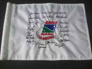 Bandiera Spilla Autografata Dinah Shore 25° Anniversario Campionato Nabisco. LPGA - Foto 1 di 9