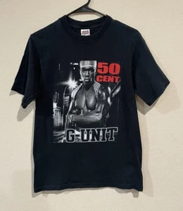 Camiseta De Colección 2003 50 Cent G-Unit Adulto Talla Pequeña Negra Camiseta de Rap Y2K 00s Rara - Imagen 1 de 7