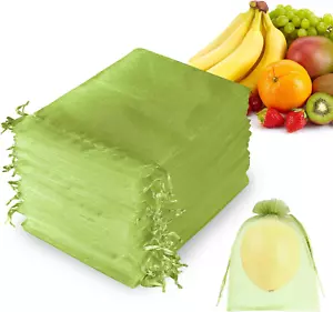 100 Pieces Fruit Protection Bags,6X8 Inch Fruit Netting Bags,Drawstring Fruit... - Picture 1 of 1