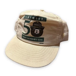 Gorra gorra vintage años 90 Smokey The Bear 50 aniversario unisex Snapback hecha en EE. UU. - Imagen 1 de 6