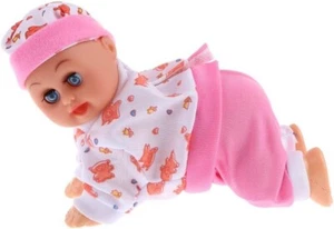 PEBBLE HUG BABY DOLL, Crawling, HEAD TURNING, BOTTOM WIGGLING CUTE LITTLE DOLL - Picture 1 of 7