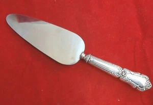 Servidor de pastel con mango de plata de ley con borde de cuentas (#2037) - Imagen 1 de 2
