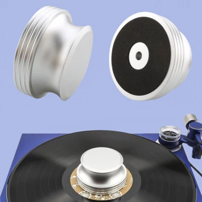 Aluminum Record Weight Clamp Balanced Disc Stabilizer for LP Turntable 410g - Image 1 of 4