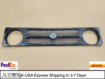 Parrilla delantera negra para Suzuki Samurai Sierra SJ413 SJ410 Drover Foto 1 de 4