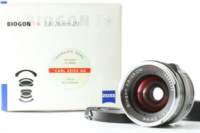 [TOP Mint] Carl Zeiss Biogon T* 28mm f2.8 ZM BLACK for Leica M Mount From JAPAN - Image 1 of 4