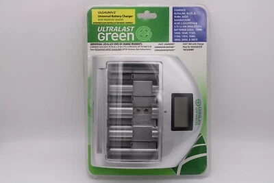 Cargador Inteligente Universal Ultralast Verde - Alcalino, Ni-Cd, Ni-Mh. NUEVO Precintado Foto 1 de 4